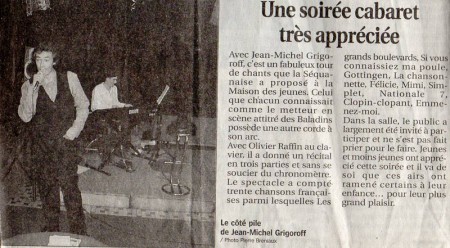 Soirée cabaret, 2007